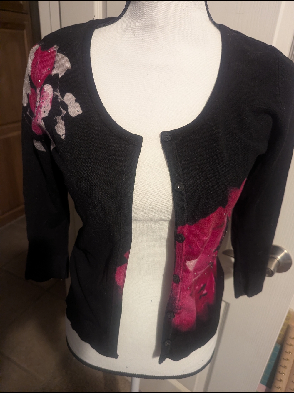White House Black Market Black Sweater - Small